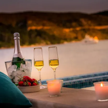 Captivating Belle Riviere Private Infinity Pool Next To The Sea Slano Villa *
