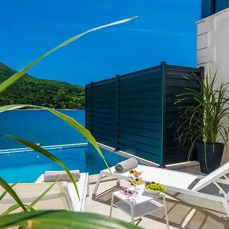 Captivating Belle Riviere Private Infinity Pool Next To The Sea Slano * Dubrovnik