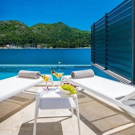 Captivating Belle Riviere Private Infinity Pool Next To The Sea Slano Dubrovnik