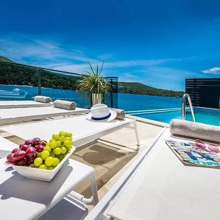 Villa Captivating Belle Riviere Private Infinity Pool Next To The Sea Slano Dubrovnik
